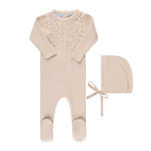 Ribbed Newborn Knit Outfit I Newborn Layette with Hat | Feltman Brothers