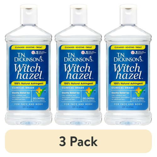 (3 pack) Dickinson's Witch Hazel Cleansing Astringent, 16 Fl Oz
