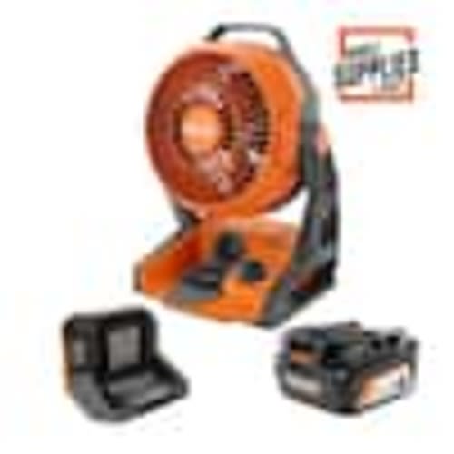 RIDGID 18V Cordless Jobsite Fan Kit with 4.0 Ah Battery and Charger R860721K