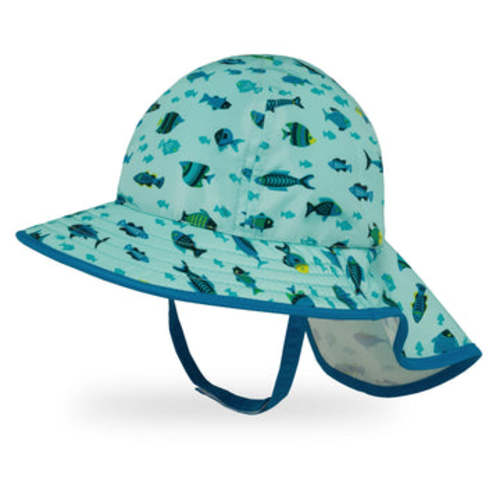 Infant SunSprout Hat- Little Fishies Pattern-6-12 months