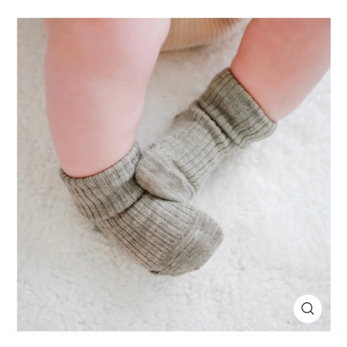 Wool Socks, Baby and Toddler, Brown-Gray & White