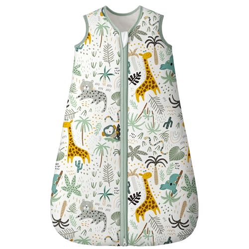 Yoofoss Baby Sleep Sack 0-6 Months, TOG 2.5 Baby Wearable Blanket with 2-Way Zipper, 100% Organic Cotton Fabric Winter Newborn Sleeping Sack, Warm Soft Comfy