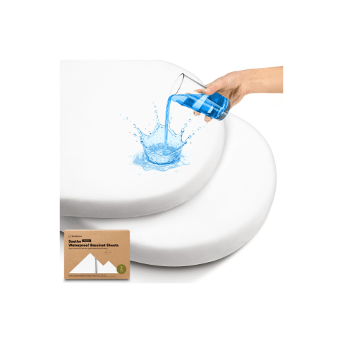 2-Pack Soothe [Protect+] Waterproof Bassinet Sheets