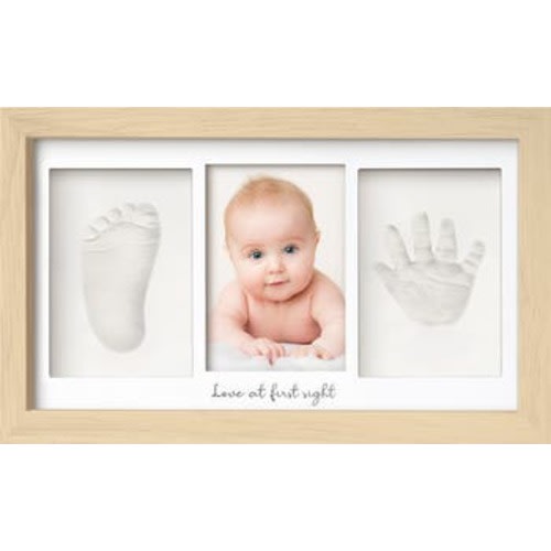 Baby Handprint & Footprint Keepsake Duo Frame