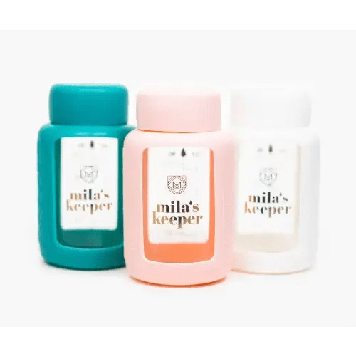 Mila's Keeper Glass Breast Milk Bottles