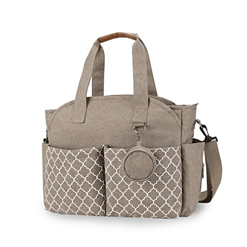 Lmbabter Diaper Bag Tote with Changing Station Upgrade Multi-Function Baby Bag with Adjustable Shoulder Strap
