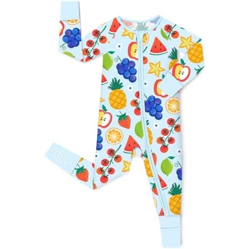Bamboo Viscose Baby Convertible Footie Pajama, Zipper Pajamas for Baby Boys & Girls, Sleep & Play Footed Pjs