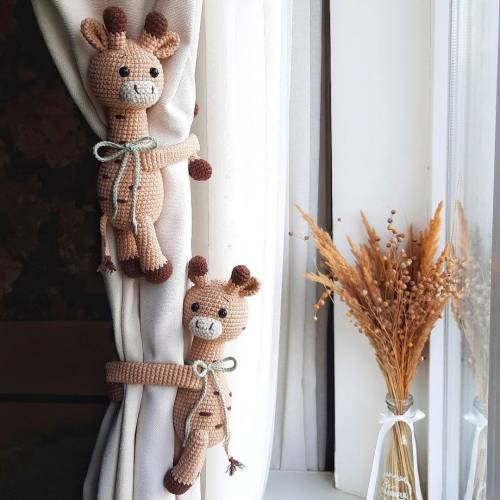 Curtain Tie Backs — GIRAFFE OR ELEPHANT
