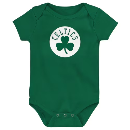 Newborn Outerstuff Kelly Green Boston Celtics Primary Logo Bodysuit
