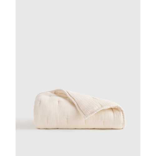Organic Airy Gauze Toddler Quilt  in Undyed
