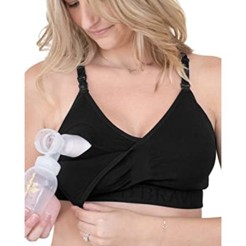 Kindred Bravely Sublime Hands Free Sports Pumping Bra | Patented All-in-One Pumping & Nursing Sports Bra
