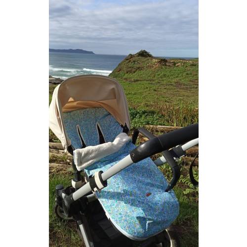 Stroller bag, foot cover for stroller Flowers Liberty London - Universal size, 4 seasons