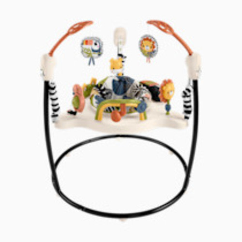 Fisher-Price Baby Bouncer Palm Paradise Jumperoo Activity Center with Music Lights Sounds and Developmental Toys​