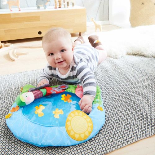 HABA Water Mat for Baby Tummy Time Play, On the Farm Sensory Mat Toys for Infants 6m+, Activity Baby Toy