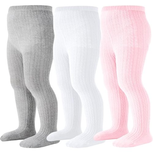 Mini angel Baby Tights Toddler Cable Knit Tights Cotton Warm Leggings Pantyhose Soft Stockings
