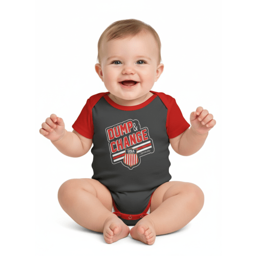 USA Hockey Logo Official "Dump and Change" Baby Onecie