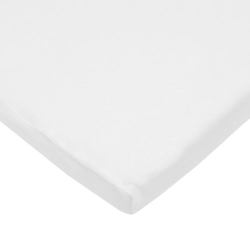 American Baby Company 100% Natural Cotton Fitted Cradle/Bassinet Sheet 36" x 18" - Soft, Breathable & Hypoallergenic Bed Sheet, White, Neutral for Boys & Girls