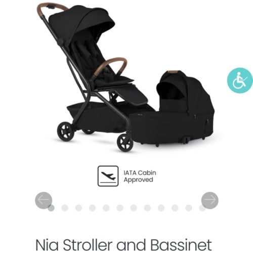 Nia Travel Stroller & Bassinet Bundle - Silver Cross