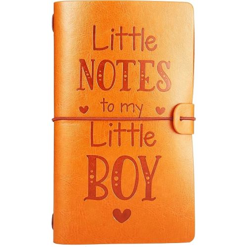 FYSIA Mother Journal Gift for Son-Little Notes to My Little Son-Gift for Boys-Baby Shower Keepsake-Refillable Photo Diary Journal-Memory Notebook