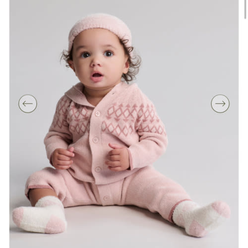 CozyChic Ultra Lite® Baby Fair Isle Onesie | Barefoot Dreams®