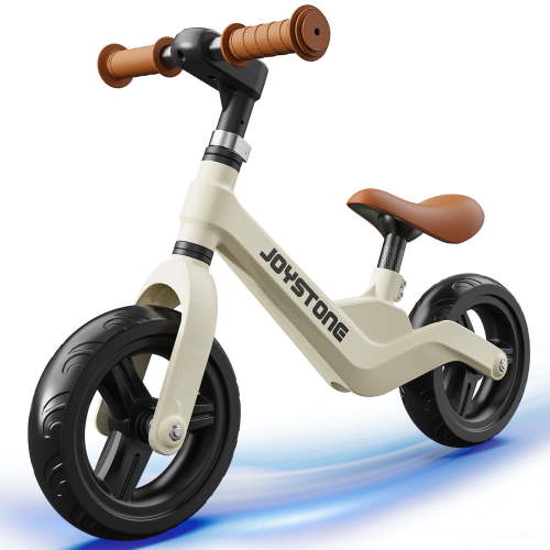 JoyStone Toddler Balance Bike Toys for 1-3 Years Old Boys Girls, Kids Training Balance Bike with Adjustable Handlebar and Seat, No Pedals Bike Gift for Kids, White
