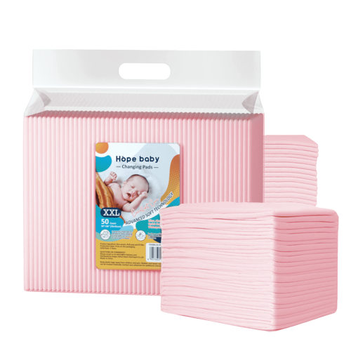 HOPE BABY Disposable Changing Pads, 30”x 36”(50 Count) Underpads Portable Diaper Changing Pads, Soft Bed Pads Ultra Absorbent and Waterproof