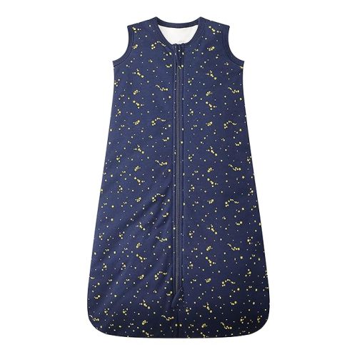 Owlivia Baby Sleep Sack Organic Cotton Sleeping Bag with- 2.5 TOG Sleeping Bag with 2-Way Zipper, Boys Girls Swaddle Transition Sleep Sack(2.5 TOG Starry Sky, 3-12 Months)