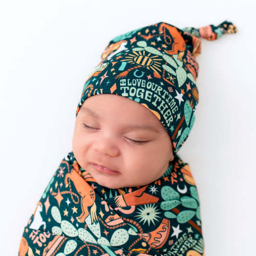 Western Cowboy Bamboo Baby Beanie | Raising Mama