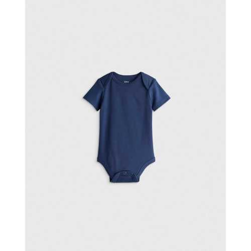 100% Organic Cotton Short Sleeve Bodysuit - Baby in Navy