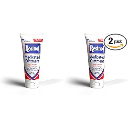 Resinol Medicated Ointment For Itch Relief And Protection Of Skin Rashes and Irritations,1.75 Ounce Tube,(Pack of 2)