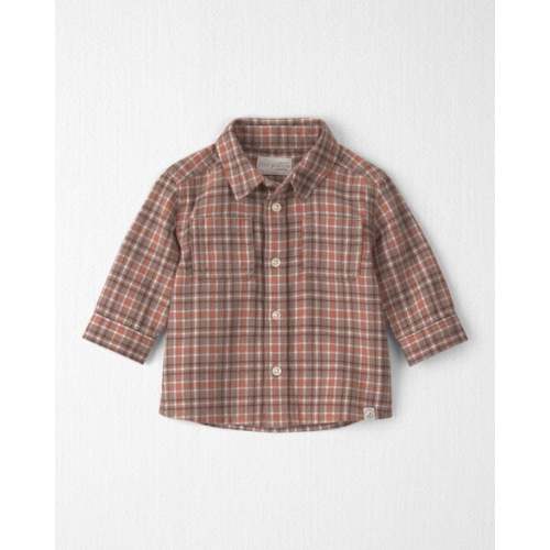 Baby Boy Organic Cotton Flannel Button-Down Shirt - Little Planet | Carter's