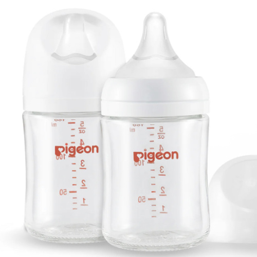 Glass Wide Neck Baby Bottle, 2 Packs, 5.4 Oz(160ml) for newborns