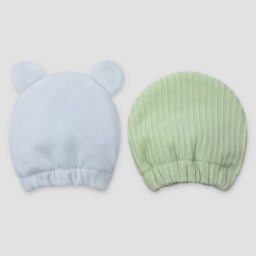 Carter's Just One You® Baby Boys' 2pk Mittens - Blue/Green Newborn