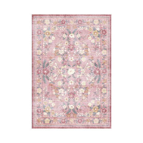 Vintage Decor Floral Rug | Washable & for Busy Home | MontVoo Rugs – MontVooRugs