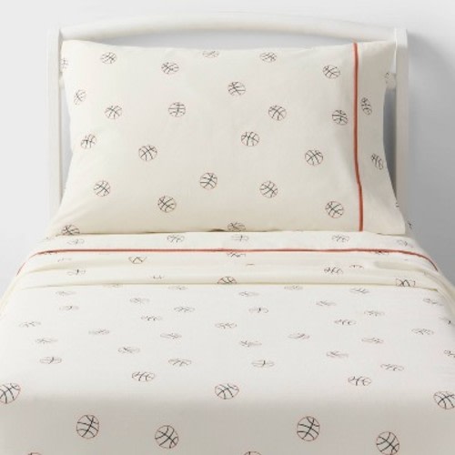 Toddler Basketball Kids' Cotton Sheet Set - Pillowfort™