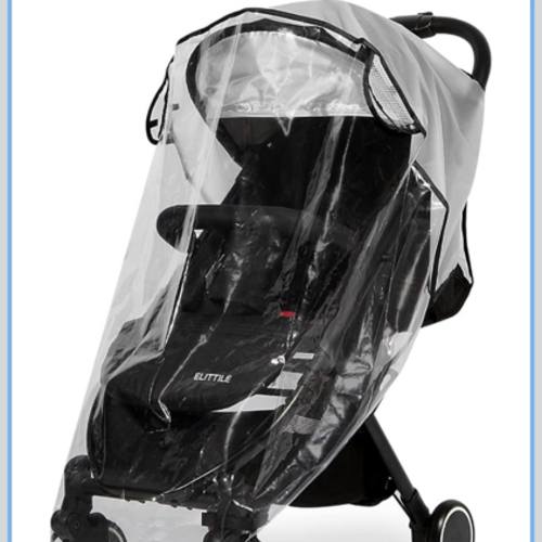 Clear Stroller Rain Cover, Universal Travel Weather Shield Breathable Baby Stroller Rain Cover for Windproof, Waterproof, Protect from Sun Dust Snow