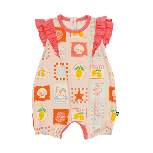 Larkspur Baby | Ruffle Shorty Romper in Amalfi Dreams – Larkspur Baby Outlet