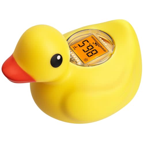 Rechargeable Baby Bath Thermometer Duck Digital Floating Shower Thermometer Fast Temperature Reading afety Newborn Bath Time Toy by AXHHTVCGY