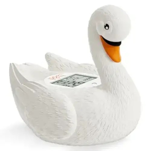 b&h Baby Bath Thermometer, Swan Digital Infant Bathtub Thermometer - Reliable Temperature Readings - Easy to Read Screen - Waterproof, Safe Floats in Water Toy, Newborn Must Haves
