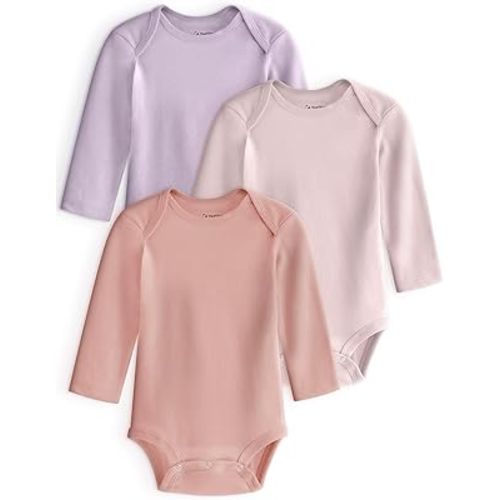Yoofoss Baby Bodysuits 100% Organic Cotton Baby Onesie Long Sleeve Baby Boys Girls Clothes Soft Newborn Infant Romper, 3 Pack