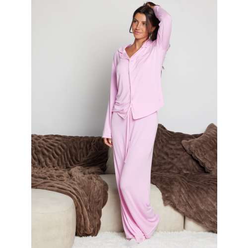 Luna Lounge Long Sleeve Pajama Set | Cozy Matching PJ Set | Comfrt