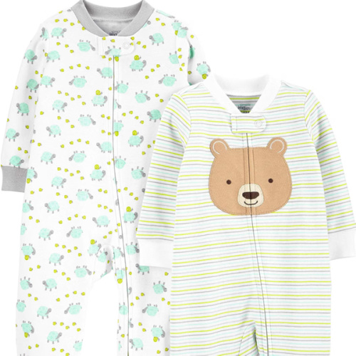 Simple Joys by Carter's Baby Neutral 2-pack Cotton Footed Sleep and Play