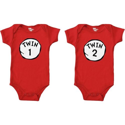 Twin 1 & Twin 2 Bodysuit 2 Pack