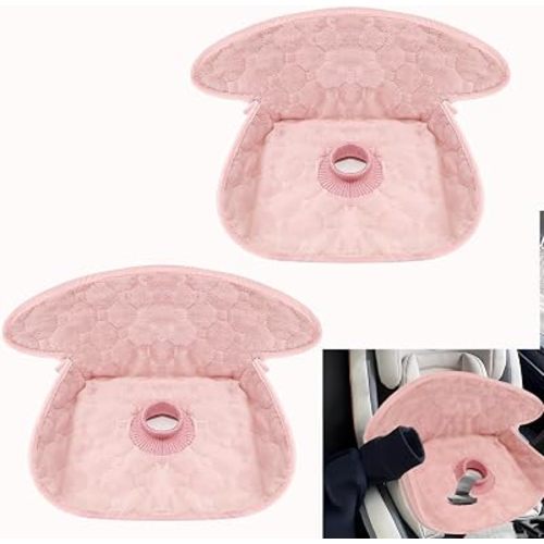 2 Pcs Piddle Pads for Strollers,Seat Liner Cover to Prevent Pee, Seat Protector Waterproof, Baby Potty Training Carseat Protector-Waterproof, Leak-Proof, Washable (Pink)
