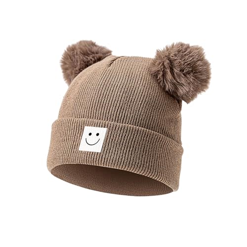 Baby Beanie Hat Toddler Infant Winter Knitted Hat Kids Soft Warm Pom Pom Beanie Cap for Boys Girls