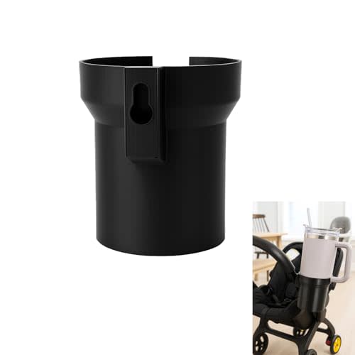 Wide-Fit Cup Holder Compatible with Doona Car Seat & Stroller  Holds Stanley, Bottles & Cans, Lightweight Clip-On Drink Holder Attachment, No-Tool Installation