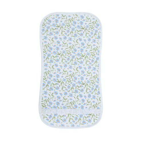 Blue Vines Print Burp Cloth