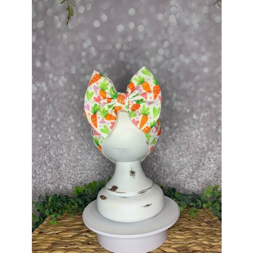 Carrots Stretch Headwrap W/ Bow, Simply Inspired By Zoe