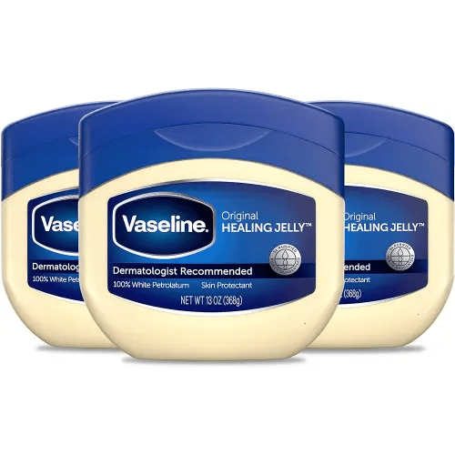Vaseline Petroleum Jelly Original 3 Count Provides Dry Skin Relief And Protects Minor Cuts Dermatologist Recommended And Locks In Moisture 13oz