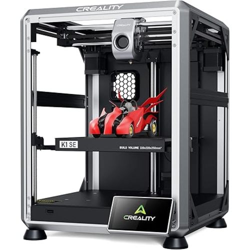 Creality K1 SE 3D Printer, 600mm/s High-Speed Hands-Free Auto Leveling Flagship-Level Direct Extruder Quick-swap Tri-Metal Nozzle K1 Upgrade 3D Printer, Print Size 250x220x220mm